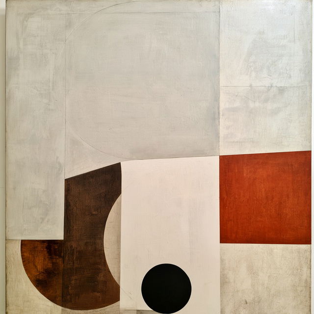 Victor Pasmore style, Midjourney V8.2, render 1 of 4