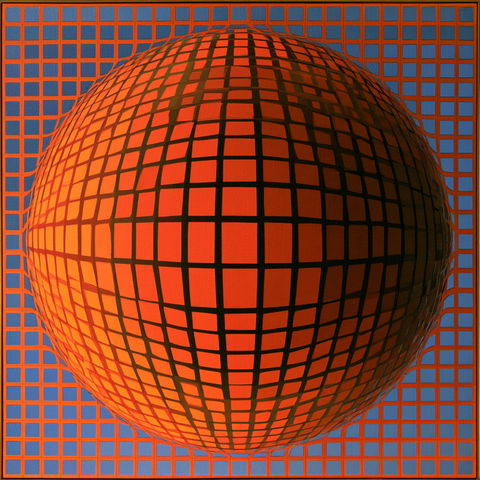 Victor Vasarely style (Painters), Midjourney V8.2