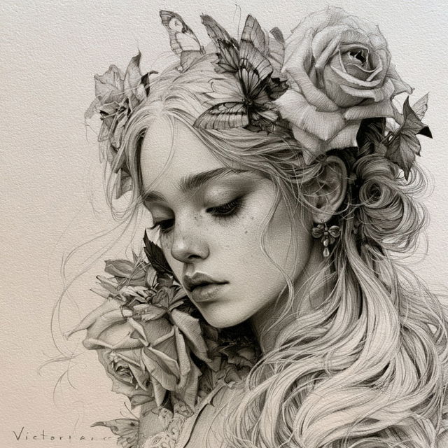 Victoria Frances style, Midjourney V8.2, render 2 of 4