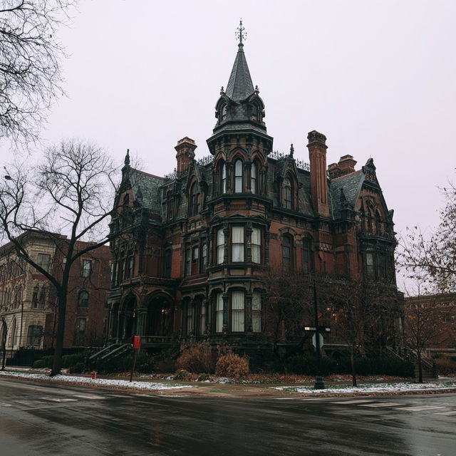 Victorian architecture style, Midjourney V8.2, render 4 of 4