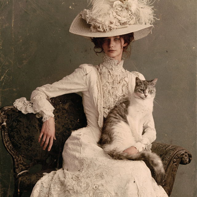 Victorian era cabinet card style, Midjourney V8.2, render 2 of 4