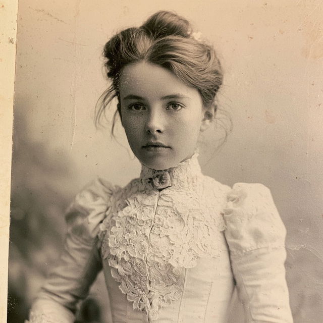 Victorian era cabinet card style, Midjourney V8.2, render 1 of 4