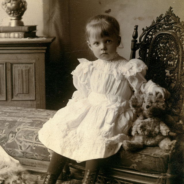 Victorian era cabinet card style, Midjourney V8.2, render 4 of 4