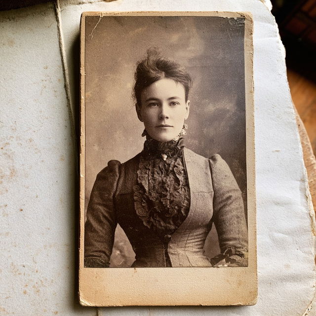 Victorian era cabinet card style, Midjourney V8.2, render 3 of 4
