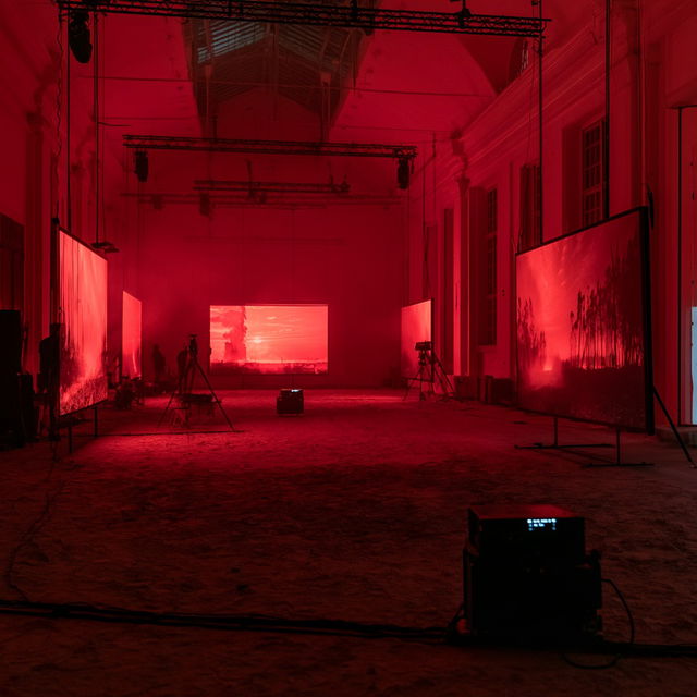 Video installation style, Midjourney V8.2, render 3 of 4