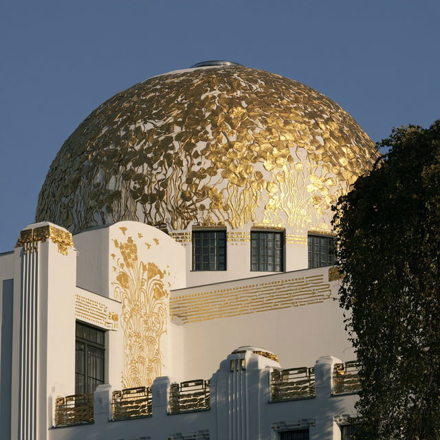 Vienna Secession style, Midjourney V8.2, render 2 of 4