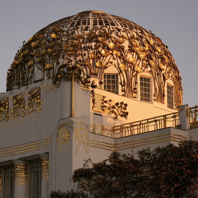 Vienna Secession style, Midjourney V8.2, render 3 of 4