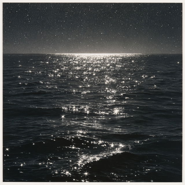 Vija Celmins style, Midjourney V8.2, render 4 of 4