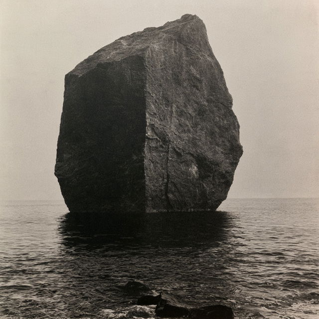 Vija Celmins style, Midjourney V8.2, render 3 of 4