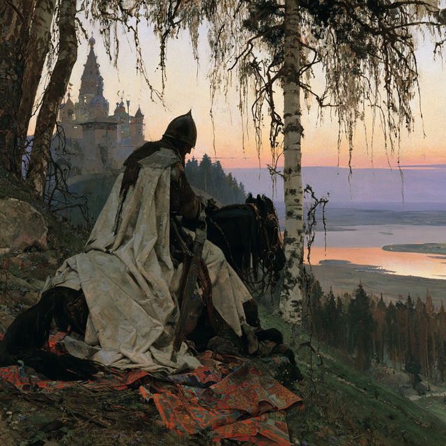 Viktor Vasnetsov style, Midjourney V8.2, render 1 of 4