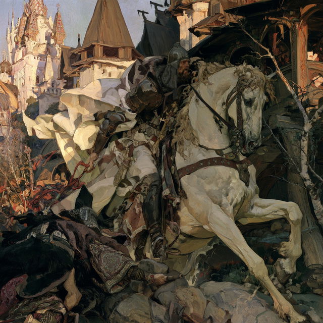 Viktor Vasnetsov style, Midjourney V8.2, render 3 of 4