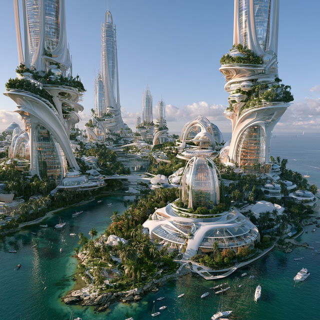 Vincent Callebaut style, Midjourney V8.2, render 4 of 4