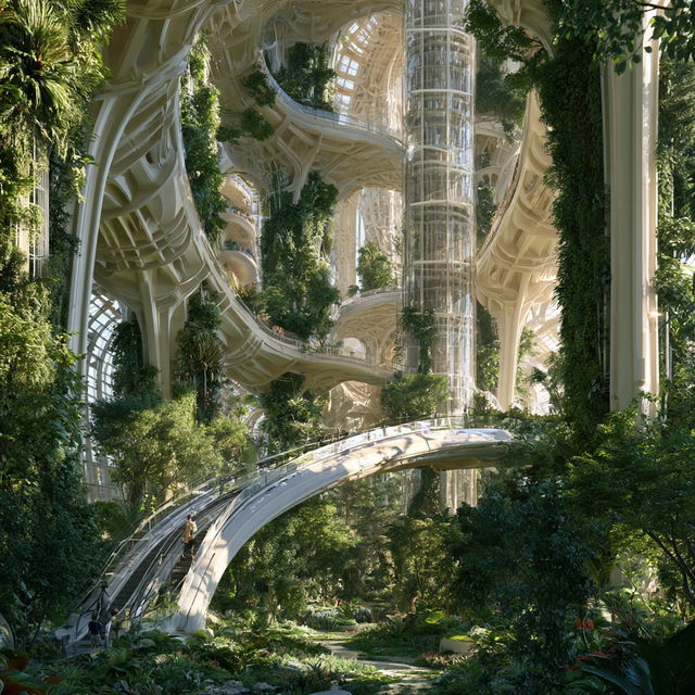 Vincent Callebaut style, Midjourney V8.2, render 3 of 4