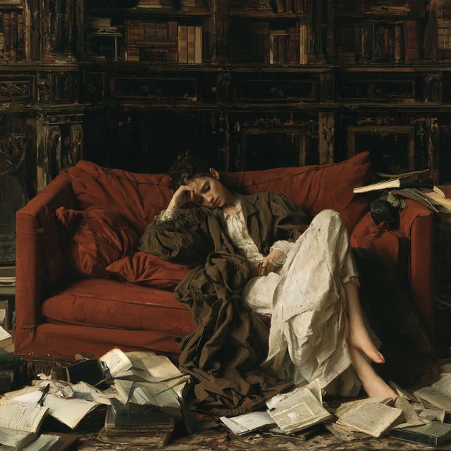 Vincent Desiderio style, Midjourney V8.2, render 4 of 4