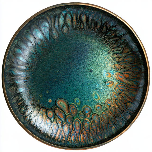 Vitreous enamel style, Midjourney V8.2, render 2 of 4