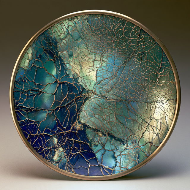 Vitreous enamel style, Midjourney V8.2, render 3 of 4