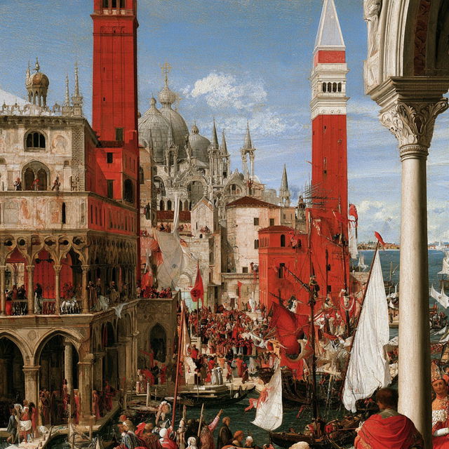 Vittore Carpaccio style, Midjourney V8.2, render 3 of 4