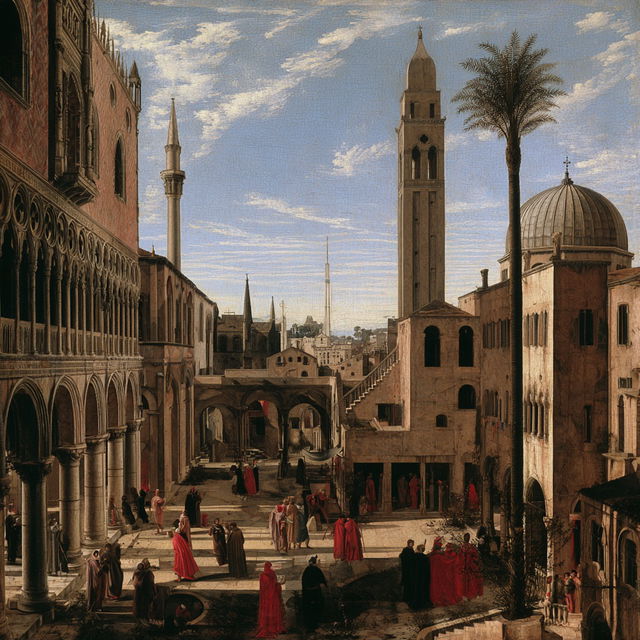 Vittore Carpaccio style, Midjourney V8.2, render 4 of 4