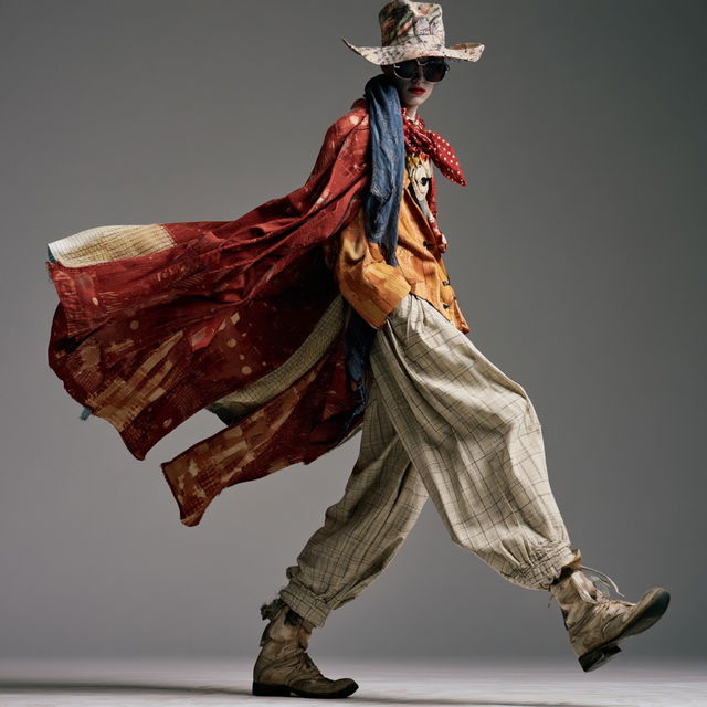 Vivienne Westwood style, Midjourney V8.2, render 4 of 4