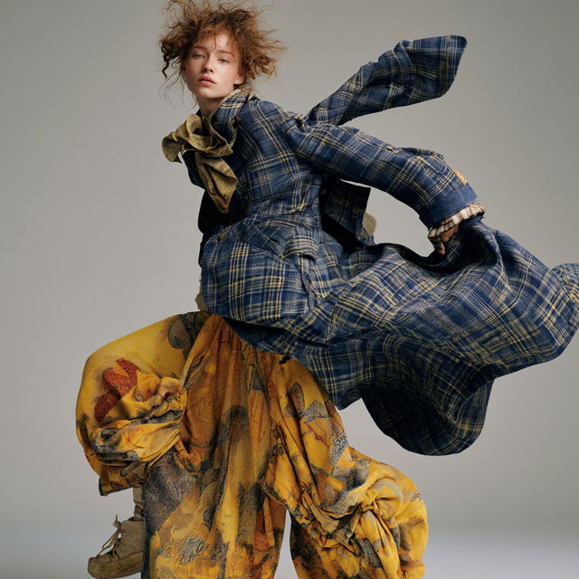 Vivienne Westwood style, Midjourney V8.2, render 3 of 4