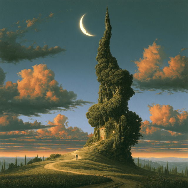 Vladimir Kush style, Midjourney V8.2, render 2 of 4