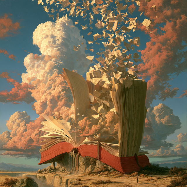 Vladimir Kush style, Midjourney V8.2, render 1 of 4