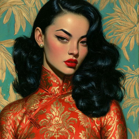 Vladimir Tretchikoff style (Painters), Midjourney V8.2