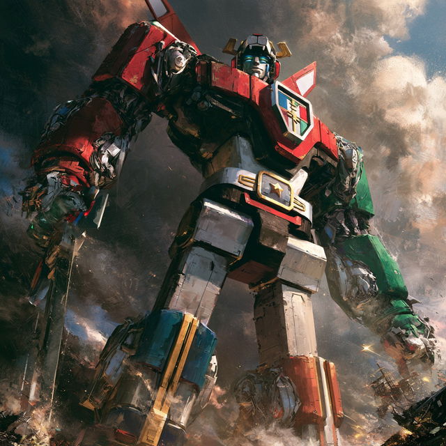 Voltron style, Midjourney V8.2, render 2 of 4