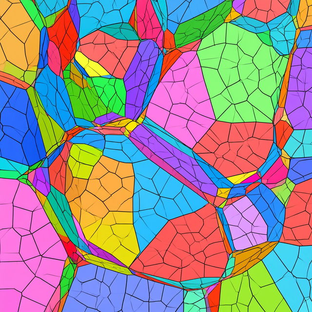 Voronoi diagram style, Midjourney V8.2, render 2 of 4