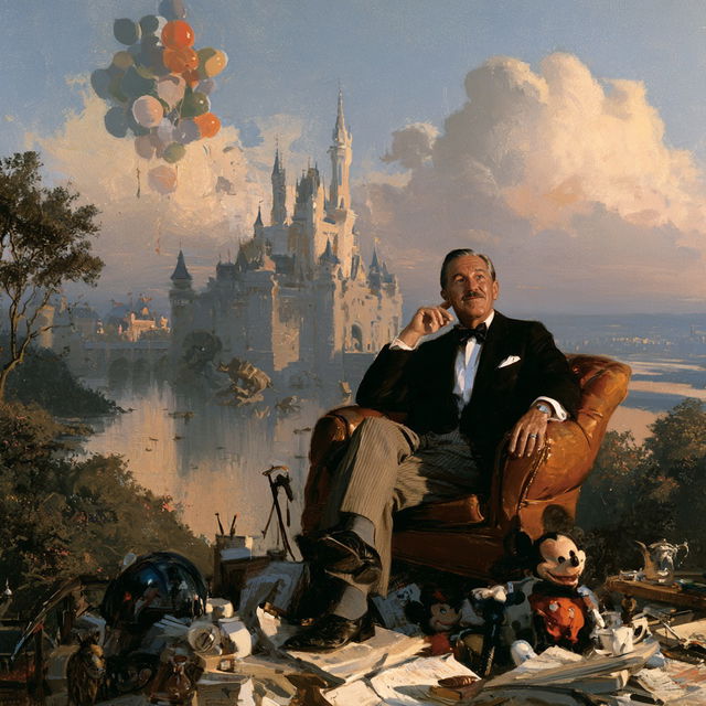 Walt Disney style, Midjourney V8.2, render 2 of 4