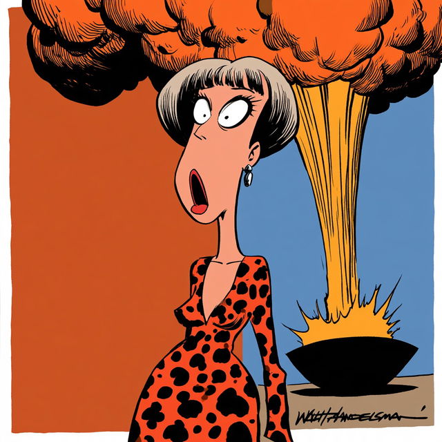 Walt Handelsman style, Midjourney V8.2, render 2 of 4