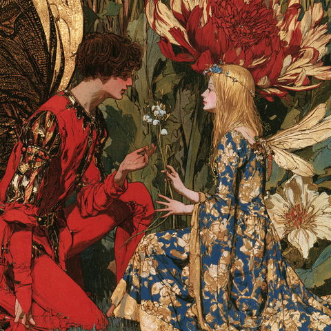 Walter Crane style (Illustrators), Midjourney V8.2