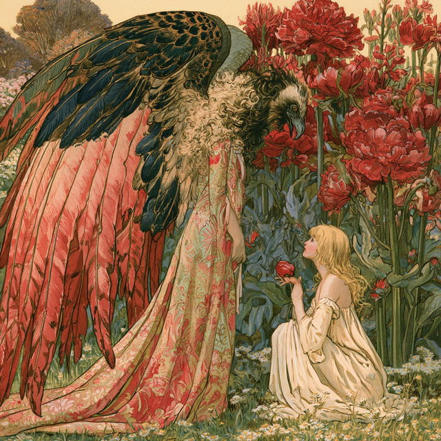 Walter Crane style, Midjourney V8.2, render 4 of 4