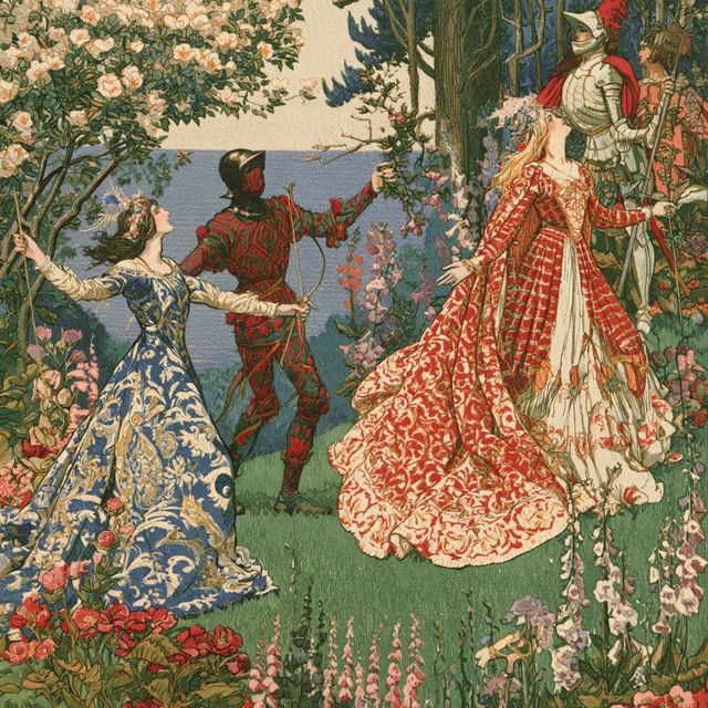 Walter Crane style, Midjourney V8.2, render 3 of 4
