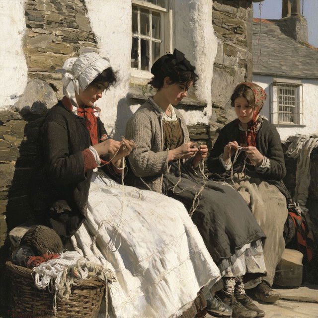 Walter Langley style, Midjourney V8.2, render 2 of 4
