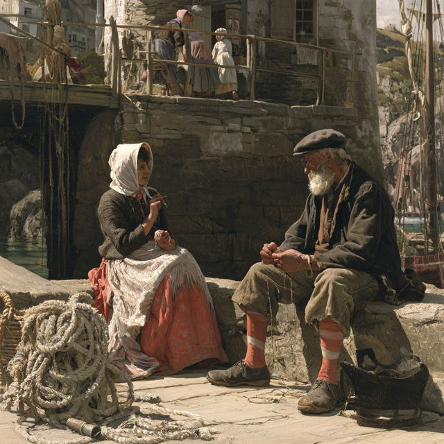 Walter Langley style, Midjourney V8.2, render 3 of 4