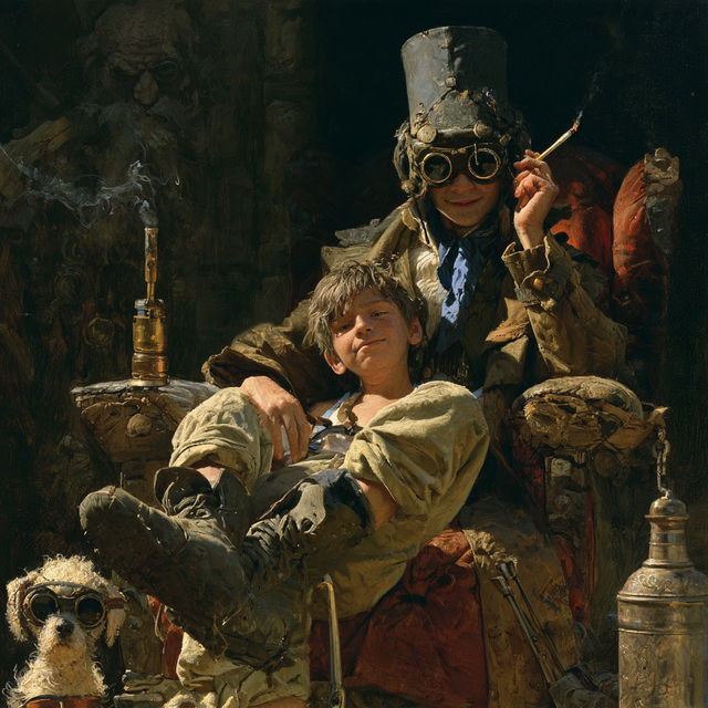 Walter Molino style, Midjourney V8.2, render 3 of 4