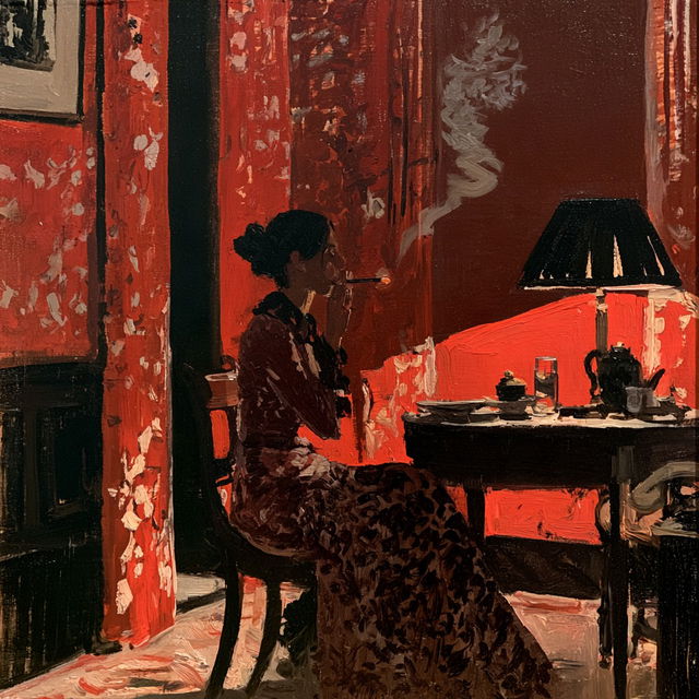 Walter Sickert style, Midjourney V8.2, render 2 of 4