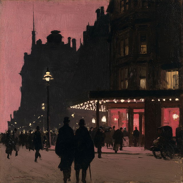 Walter Sickert style, Midjourney V8.2, render 4 of 4