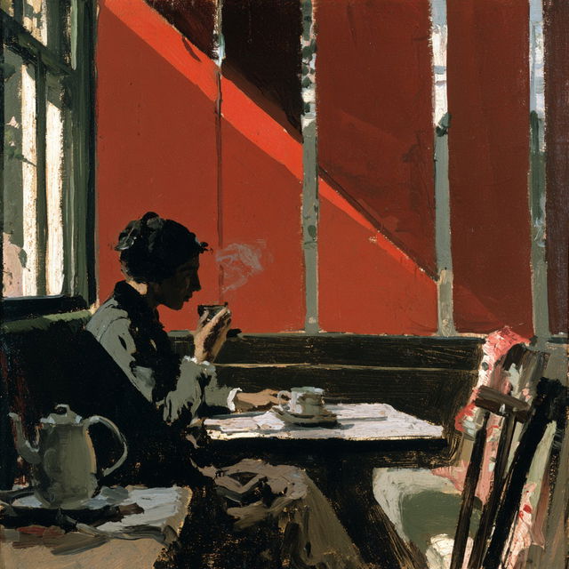 Walter Sickert style, Midjourney V8.2, render 3 of 4