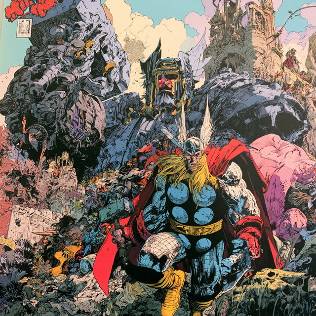 Walter Simonson style, Midjourney V8.2, render 3 of 4