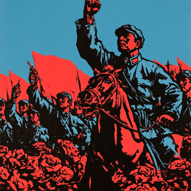 Wang Guangyi style, Midjourney V8.2, render 2 of 4