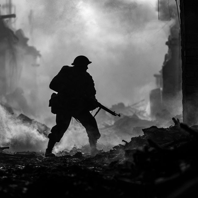 War photography style, Midjourney V8.2, render 4 of 4