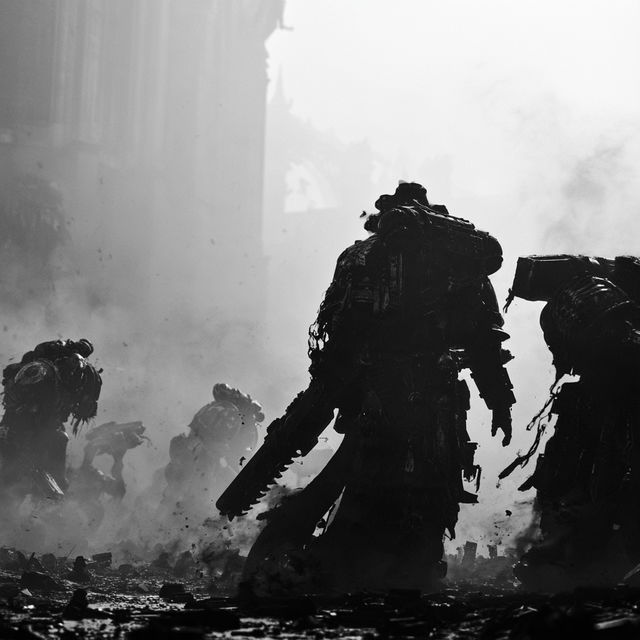 Warhammer 40,000 style, Midjourney V8.2, render 2 of 4
