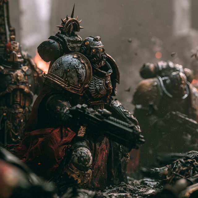 Warhammer 40,000 style, Midjourney V8.2, render 1 of 4