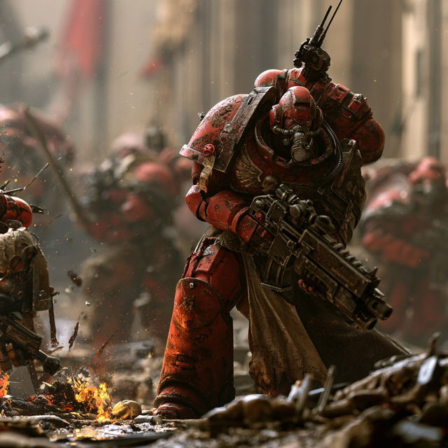 Warhammer 40,000 style, Midjourney V8.2, render 3 of 4