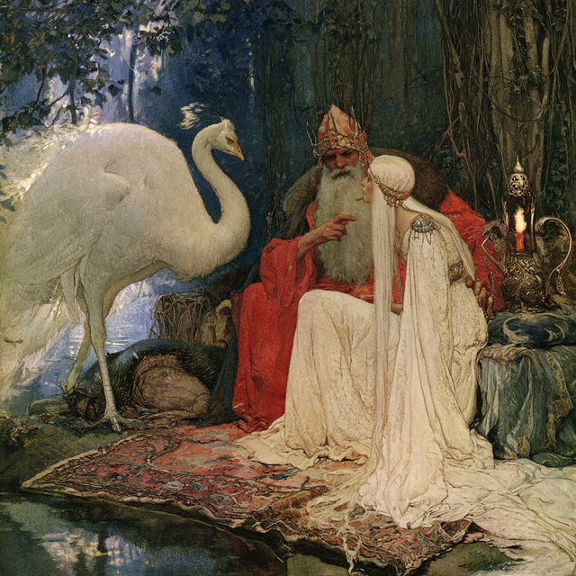 Warwick Goble style, Midjourney V8.2, render 4 of 4