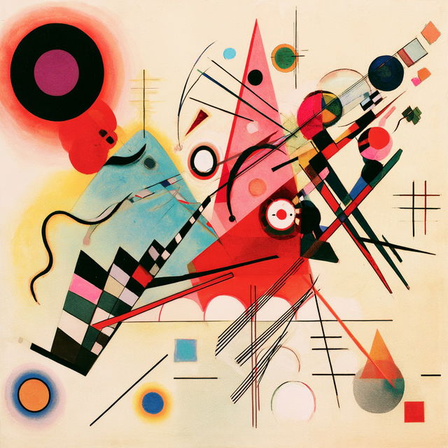 Wassily Kandinsky style, Midjourney V8.2, render 4 of 4