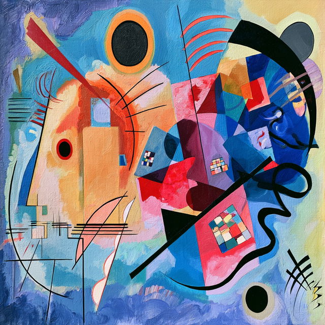 Wassily Kandinsky style, Midjourney V8.2, render 3 of 4