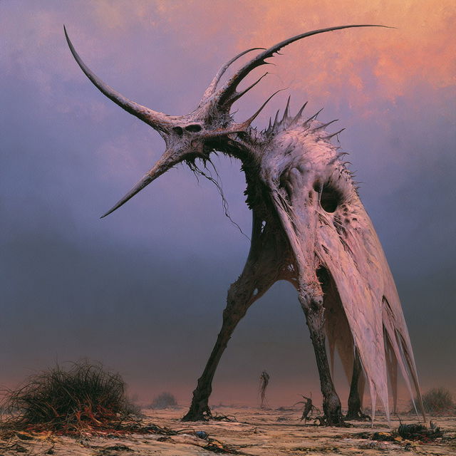Wayne Barlowe style, Midjourney V8.2, render 1 of 4